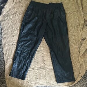 Scoop Size L (12-14) women’s leather straight pants